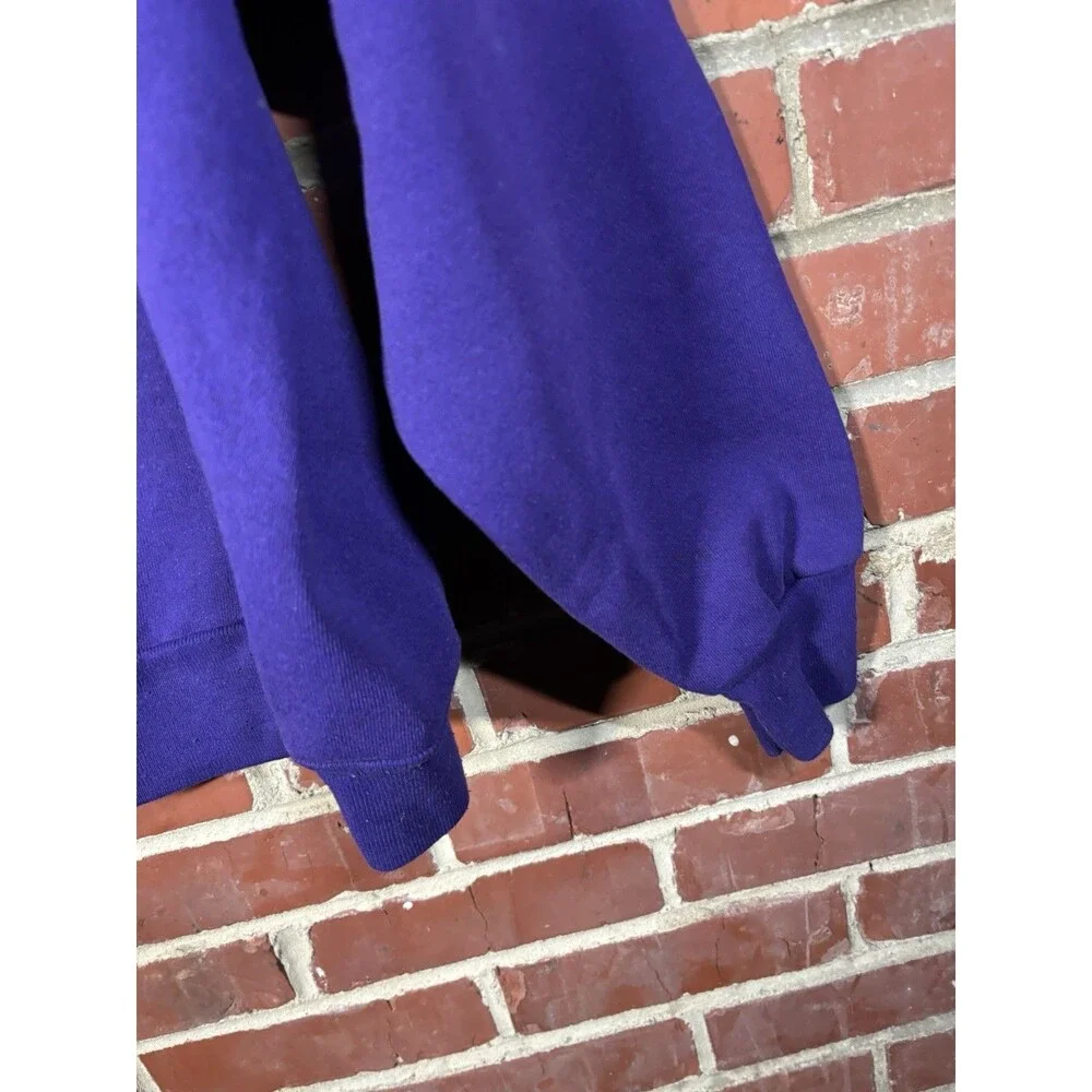 Vintage 80s 90s Lake Placid NY Purple Crewneck Sweatshirt Adult Size Large